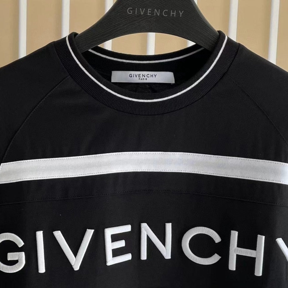 Givenchy Black and White Short Sleeve Tee